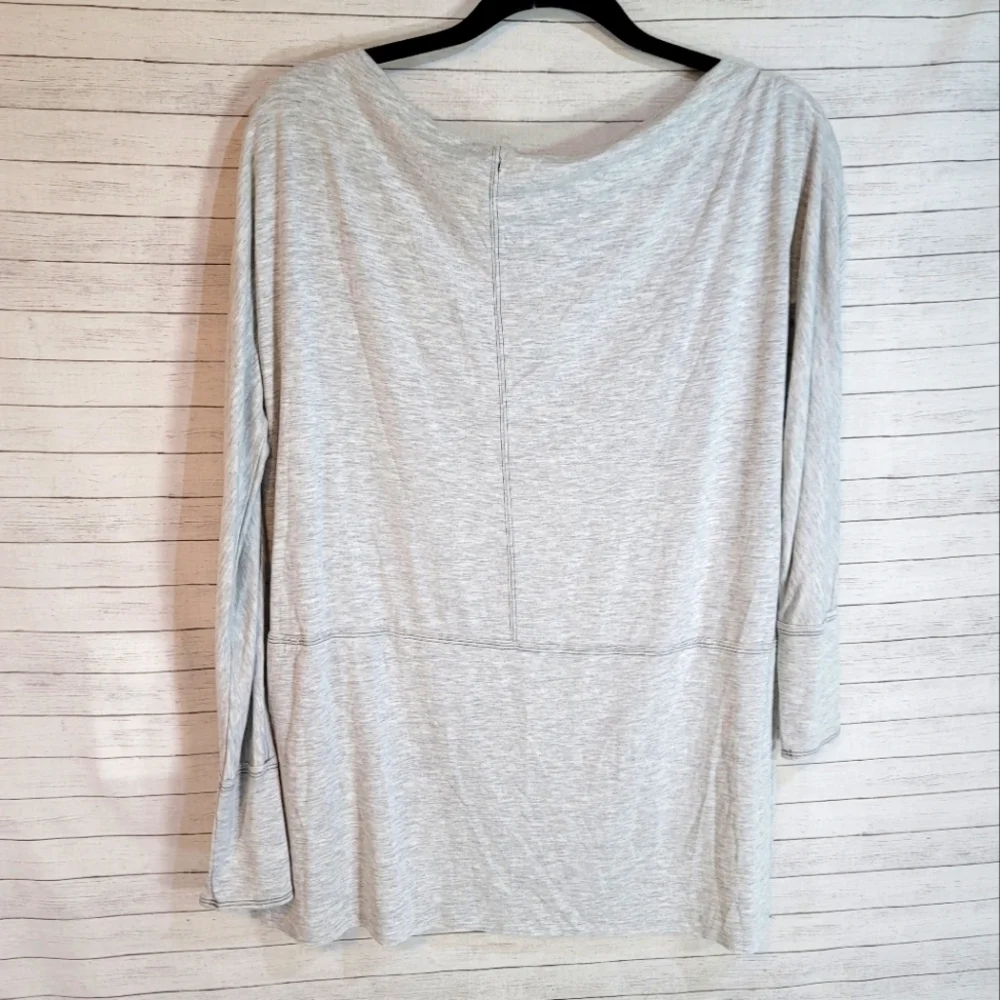 WE THE FREE GRAY SLUB LONG SLEEVE TEE, SZ SMALL